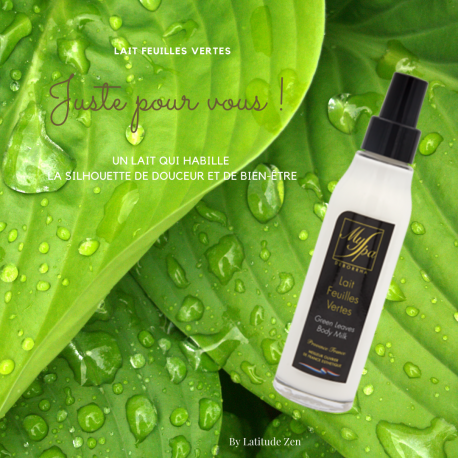 Lait corps feuilles vertes MySpa 100ml