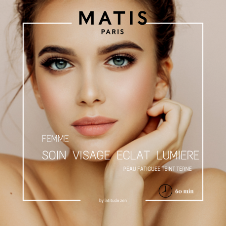 Soin visage femme Matis éclat lumière