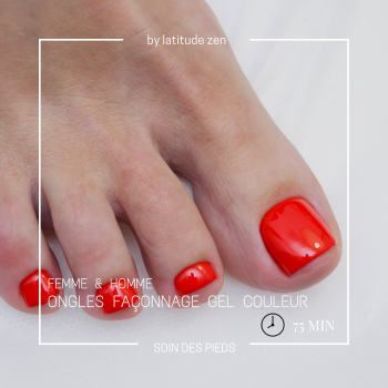 ongles façonnage aux pieds