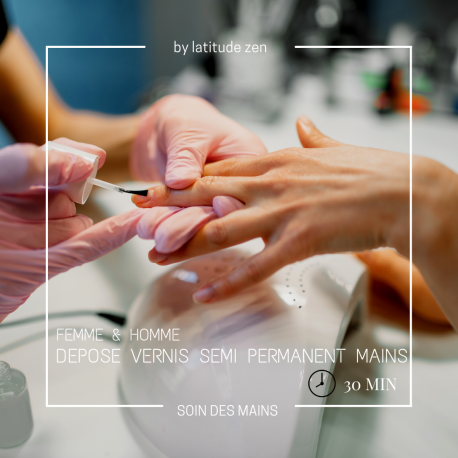 Dépose gel ou vernis semi permanent sur ongles naturels