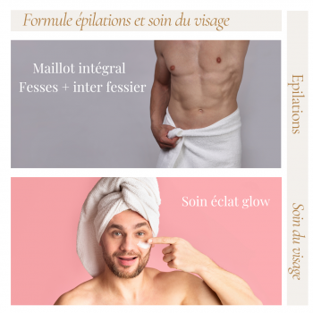 Formule épilations et soin du visage homme