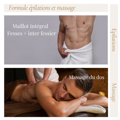 Formule épilations et massage homme