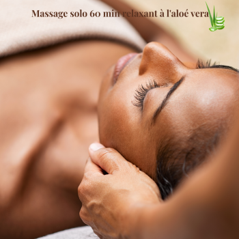 Massage solo relaxant à l'aloé vera 60 minutes