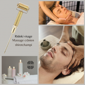 Massage du visage au RIDOKI + Massage crânien shirotchampi