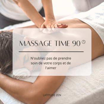 Massage solo relaxant 90 minute LATITUDE ZEN