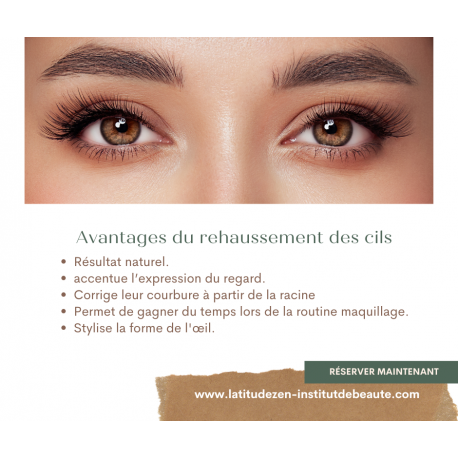 Kératin lash + réhaussement de cils