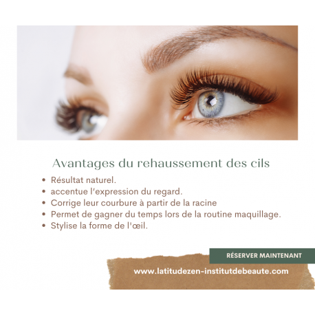  Rehaussement de cils un regard intensifié, effet d'allongement 