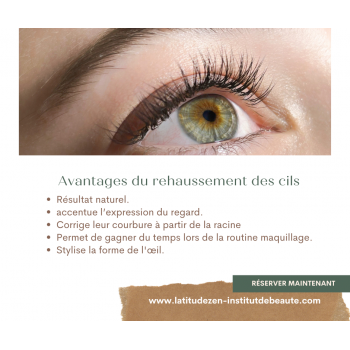 Réhaussement de cils et teinture des cils, pour sublimer votre regard ! Femme ou Homme