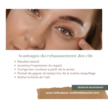 Kératin lash + réhaussement de cils