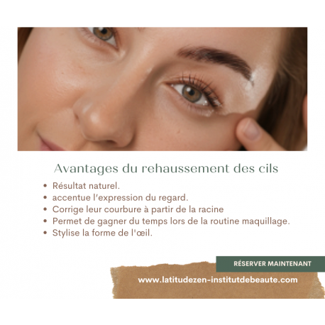 Kératin lash + réhaussement de cils