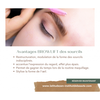 Lamination des sourcils - browlift - rehaussement des sourcils