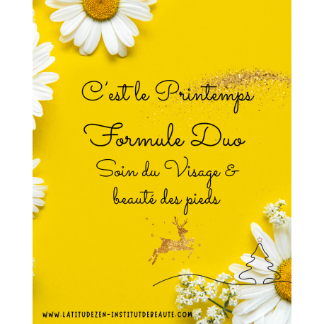 Formule DUO soin visage et beauté des pieds