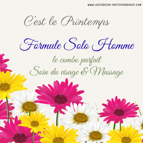 Formule soin visage et massage homme