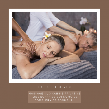 Massage duo relaxant aux huiles essentielles parfumées 120 minutes