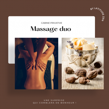 Massage duo relaxant beurre de karité parfumé 90 minutes