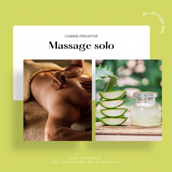 Massage solo relaxant à l'aloé vera 30 minutes