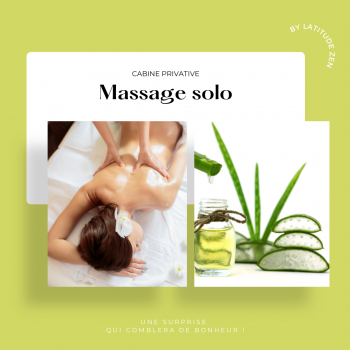 Massage solo relaxant à l'aloé vera 40 minutes