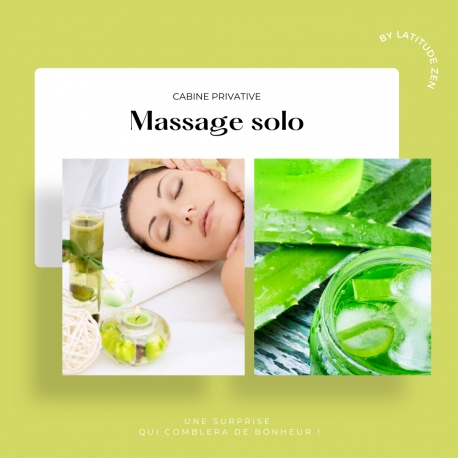 Massage solo relaxant à l'aloé vera 50 minutes