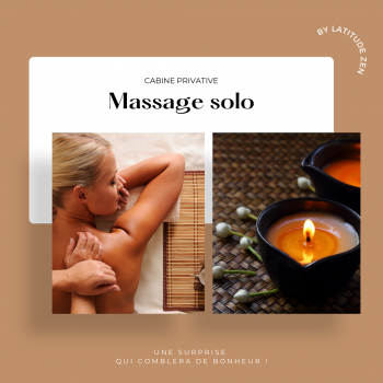 Massage solo 30 minutes relaxant à la bougie