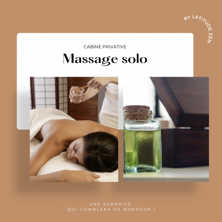 Massage solo relaxant aux huiles essentielles parfumées 40 minutes