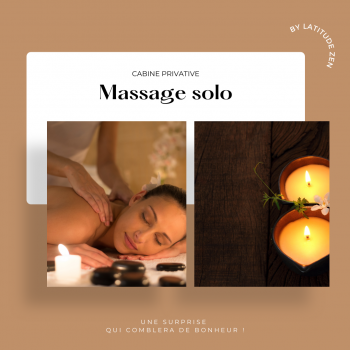 Massage solo 50 minutes relaxant à la bougie
