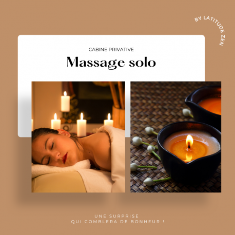 Massage solo relaxant à la bougie 90 minutes