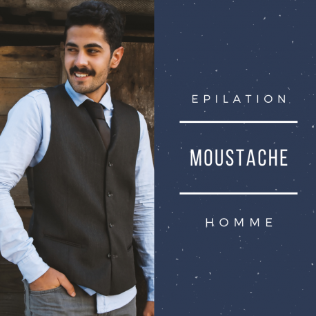 Epilation homme moustache épiloderm latitude zen