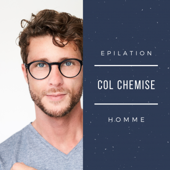 Epilation homme col de chemise